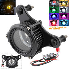 Mini filtro de admisión de filtro de aire con LED para Harley Touring Road Glide Softail Dyna segunda mano  Embacar hacia Mexico