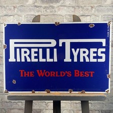 Pirelli enamel sign d'occasion  Expédié en Belgium