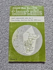 Ribble bus timetable for sale Ribble bus timetable for sale  GLASGOW