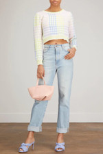 Usado, Pulôver LOVESHACKFANCY Dolana Crop em geléia perfeita tamanho XS original. US$ 265 NOVO comprar usado  Enviando para Brazil