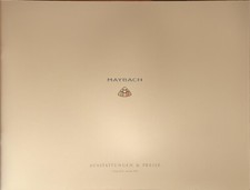 Maybach price list d'occasion  Expédié en Belgium