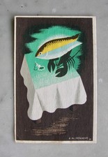 Vtg. restaurant advertising d'occasion  Expédié en Belgium