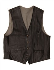 Mens leather waistcoat for sale  IPSWICH