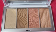 PUR 4 EM 1 PÓ APERFEIÇOADOR DE PELE PALETA FACIAL EM TAMANHO REAL CLARO NOVO SEM CAIXA comprar usado  Enviando para Brazil