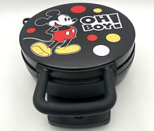 Máquina de waffle Disney Mickey Mouse preta DCM-32 OH menino! Testado e funcionando comprar usado  Enviando para Brazil