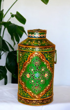 Cilindro De Leche Antiguo Pintado A Mano Floral Multicolor comprar usado Cilindro De Leche Antiguo Pintado A Mano Floral Multicolor comprar usado  Enviando para Brazil