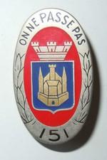 Insigne 151 regiment d'occasion  Senozan