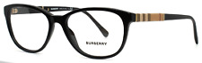 Óculos feminino preto olho de gato aro inteiro BURBERRY BE2172 3001 52-16-140 B:38 comprar usado  Enviando para Brazil