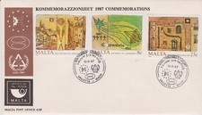 Comemorações/aniversários e eventos/esperanto/abrigo MALTA 1987 SG 806/8 FDC comprar usado  Enviando para Brazil