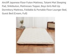 Colchão futon de chão japonês Aircliff, almofada de tapete de dormir, colchão topper, completo comprar usado  Enviando para Brazil