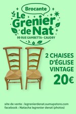 Chaises église vintage d'occasion  Caudry
