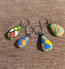 Handmade beaded keychain for sale  LONDON