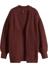 Grobstrick cardigan ballonärm gebraucht kaufen  Deutschland