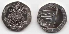 Twenty pence coins for sale  NEWCASTLE UPON TYNE