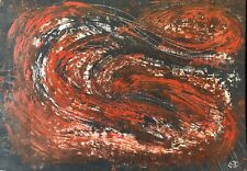 Abstraction Lyrique Assinado Monogame Of O Singia 48,2 CM Por 33,5 CM Abstrato comprar usado  Enviando para Brazil