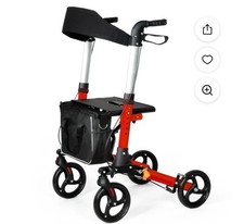 Andador andador para idosos com assento ajustável andador andador com rodas de 10" LCHER comprar usado  Enviando para Brazil