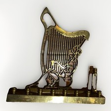 Música vintage de bronze Menorah Girl Harp comprar usado  Enviando para Brazil