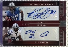 Dez Bryant Brandon Pettigrew 2012 Momentum Souvenir Signatures Dual Auto /10 comprar usado  Enviando para Brazil