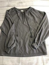 Blusa moletom Aerie Pullover feminina XS cinza manga longa gola dividida borla comprar usado  Enviando para Brazil