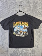 Camiseta masculina Harley Davidson XL Black Bridge Scott City Mo comprar usado  Enviando para Brazil
