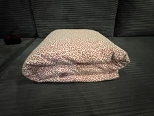 Rzadka poszewka na kołdrę IKEA Alvine Korall pełna/królowa 92x80 czerwona/biała abstrakcyjny design  na sprzedaż  Wysyłka do Poland