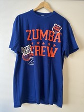Usado, Camisa unissex Zumba Fitness Zumba Crew World Tour OSFM NOVA SEM ETIQUETAS azul cobalto comprar usado  Enviando para Brazil