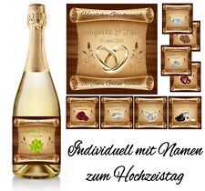 Flaschenetikett zum hochzeitst gebraucht kaufen  Dessau-Roßlau