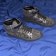 Black silver leather for sale  Paramount