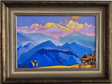Gouache gemälde berge gebraucht kaufen  Deutschland