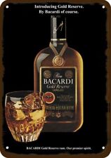 Reserva de ouro 1981 Bacardi Rum Vintage-Olhe *** Sinal Metal Réplica Decorativa *** comprar usado  Enviando para Brazil