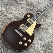 Guitarra elétrica vintage padrão anos 60 LP relíquia pesada sangue de boi translúcido envelhecido comprar usado  Enviando para Brazil