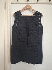 Vintage black crochet for sale  PENZANCE