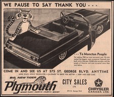 1965 Canadian Plymouth jornal impresso anúncio Sport Fury conversível comprar usado  Enviando para Brazil