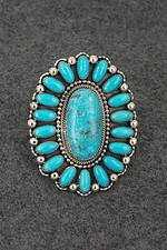 Anello turchese argento usato  Spedire a Italy