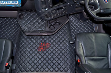 CONJUNTO DE TAPETES DE ASSOALHO DE COURO ECOLÓGICO PRETO/VERMELHO - AJUSTE SCANIA R [2017 + ] NOVA GERAÇÃO, usado comprar usado  Enviando para Brazil