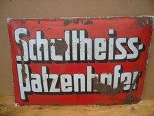 Emailschild schulteiss patzenh gebraucht kaufen  Jüterbog