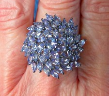 Tanzanite cluster cocktail for sale  Collegeville