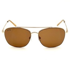 Óculos de sol aviador designer Pugs #M4 armação de designer de metal dourado e lentes marrons comprar usado  Enviando para Brazil