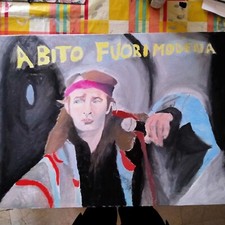 Dipinto vasco rossi usato  Garlasco