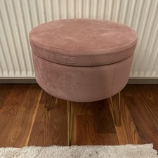 Pink vanity stool for sale  LONDON