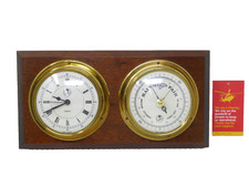 Vintage brass barometer for sale  STEVENAGE