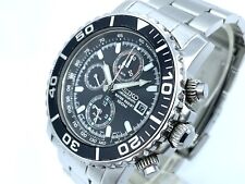 Relógio cronógrafo masculino quase perfeito SEIKO quartzo nova bateria mostrador preto 7T62-0CV0 comprar usado  Enviando para Brazil