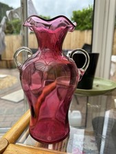 Large vintage cranberry for sale  MARKET DRAYTON