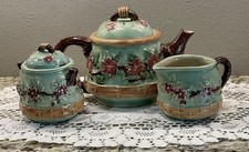 Majolica teapot cream for sale  Traer