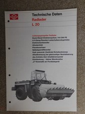 Prospekt l20 radlader gebraucht kaufen  Hamburg
