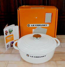 Forno holandês raso Le Creuset ferro fundido 2,75 quartos em branco branco brilhante - Novo comprar usado  Enviando para Brazil