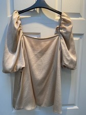 Gold puff sleeve for sale  MILTON KEYNES