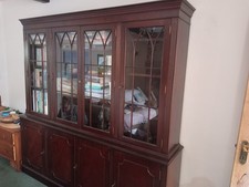 Dark wood bookcase for sale  GLOSSOP