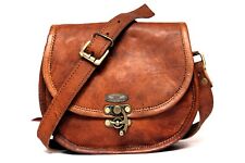 As Mulheres Vintage marrom de couro, mensageira, cruzada Saco Bolsa Artesanal (Turn Lock) comprar usado  Enviando para Brazil