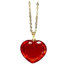 Pingente de opala de fogo de pedra de nascimento de outubro formato de coração opala pedra preciosa lindo pingente comprar usado  Enviando para Brazil